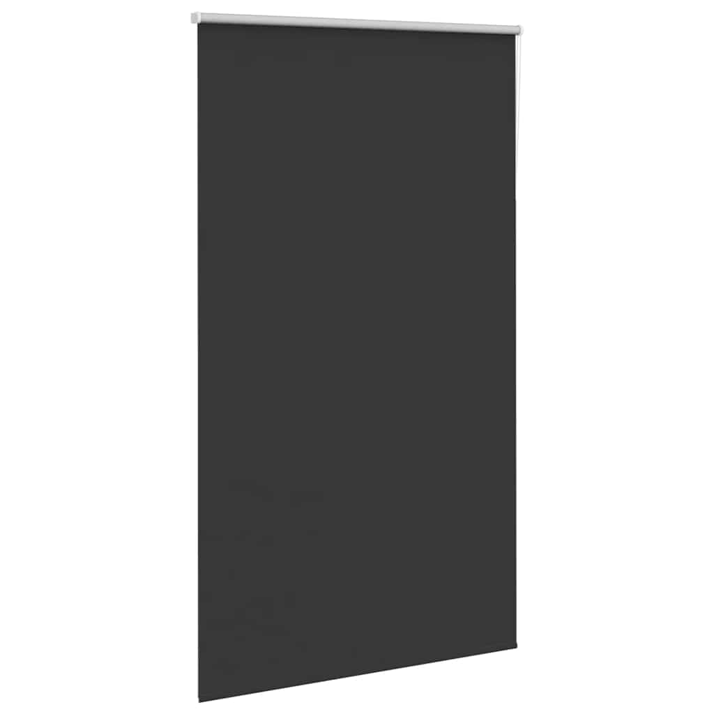 Roller Blind Blackout Black 130x210 cm Fabric Width 126.6 cm Polyester